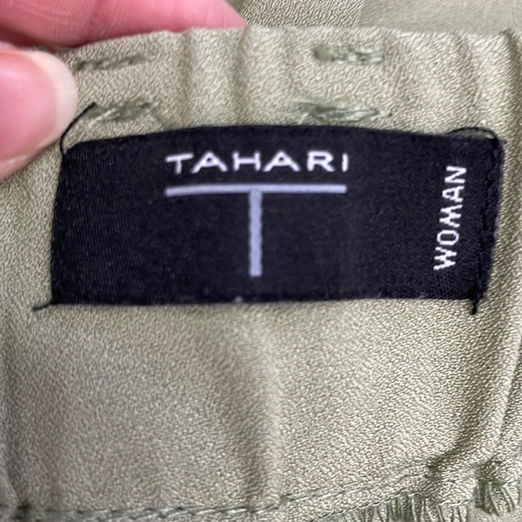 tahari relax fit elastic waist pants - Picture 8 of 9